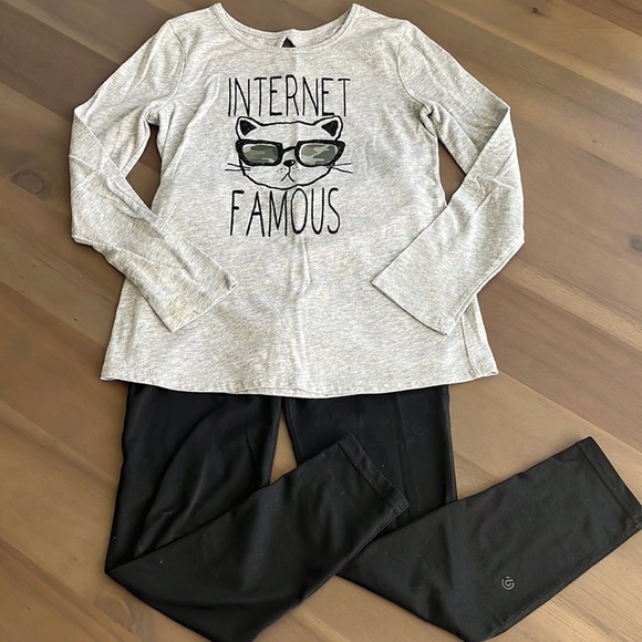 Internet Famous shirt and Pants Outfit, Size 8 - Picture 1 of 5